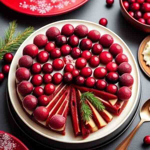 Рождественская кутья с узваром из клюквы и яблок